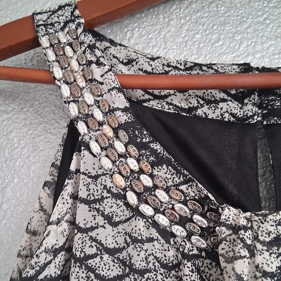 NWT Cassee's Sleeveless Snake Print Maxi Dress    Size 3 - Picture 5 of 14